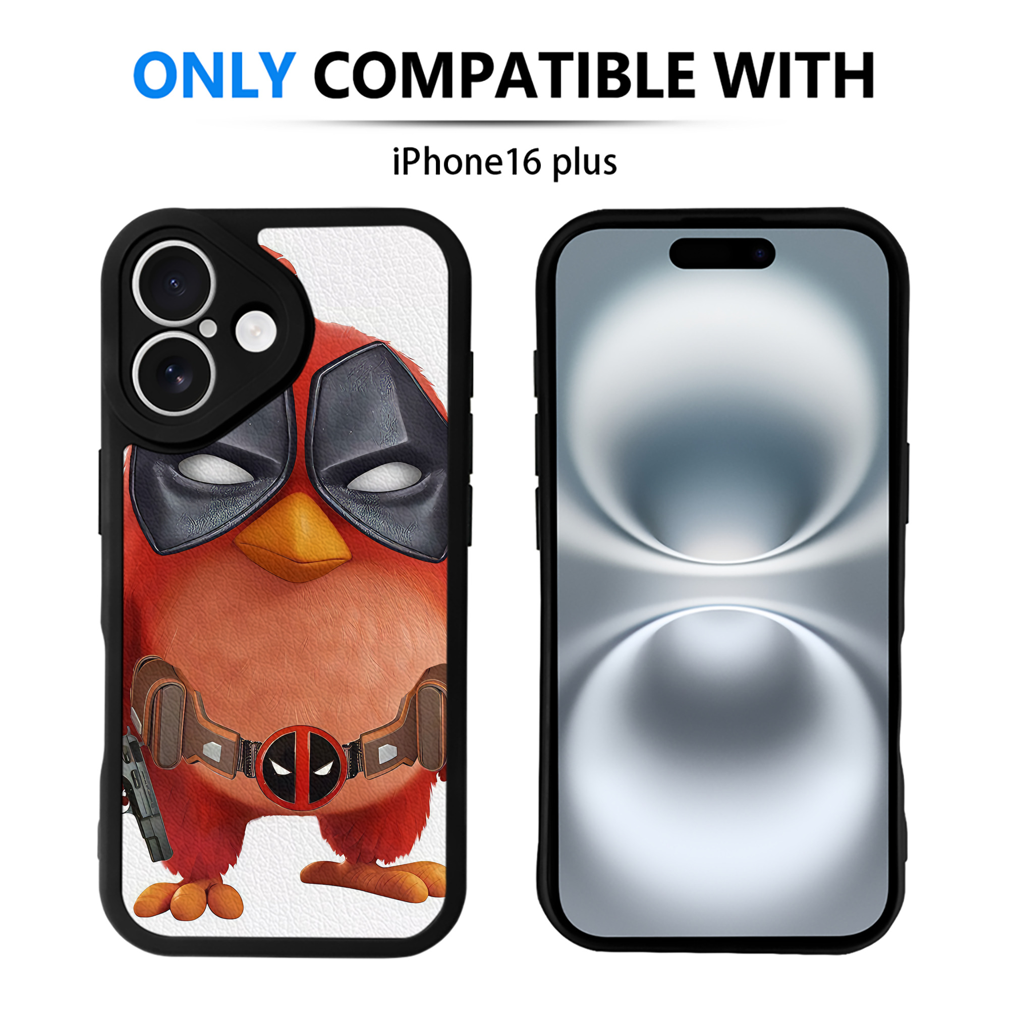 （画像用） Angry Birds アングリーバード 【iPhone 16シリーズ対応】シリコンスマホケース（レザー調） 材質：シリコン